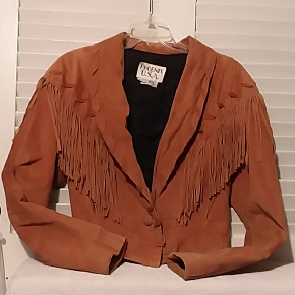Vintage Genuine Fringe Leather Jacket - Picture 1 of 7